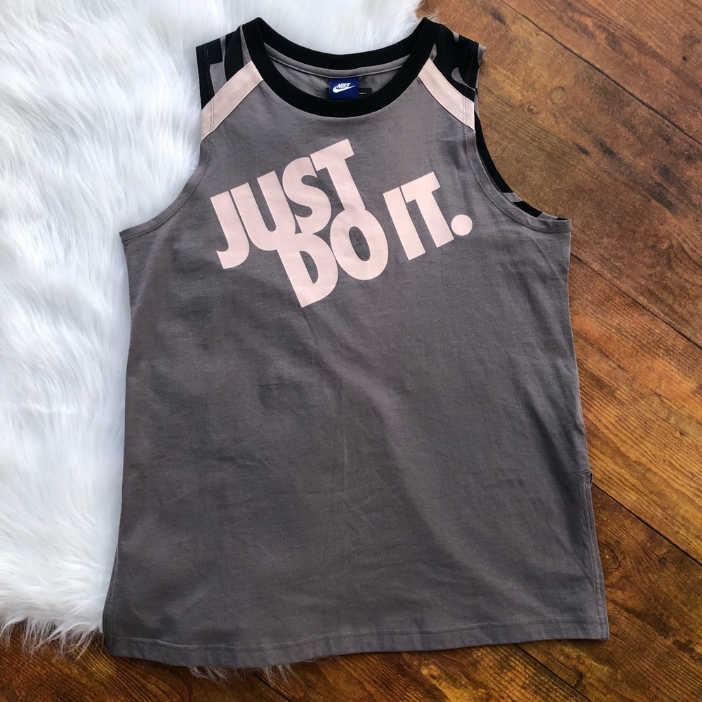 Nike Just Do It graphic muscle tank large